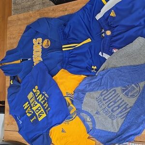 Lot of boys golden state warrior gear